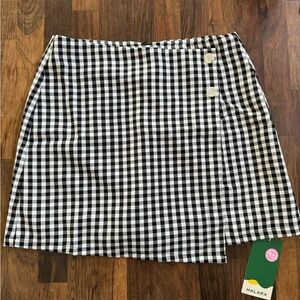 Mini skirt with built-in shorts